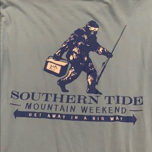 Long sleeve southern tide blue shirt